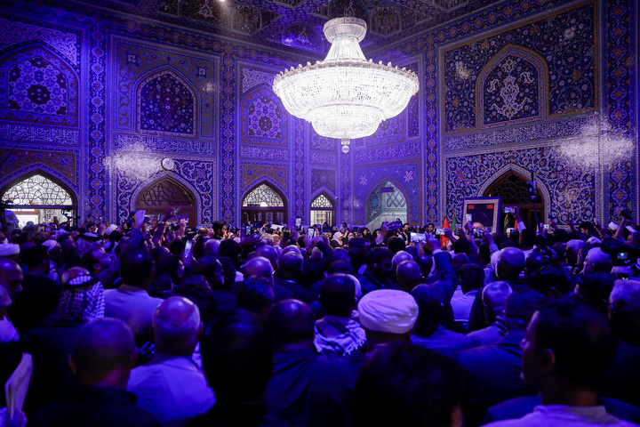 تشرف موکب داران عراقی به حرم مطهر رضوی