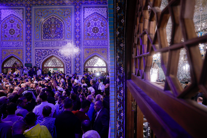 تشرف موکب داران عراقی به حرم مطهر رضوی