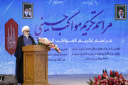 مراسم تکریم مواکب حسینی در حرم مطهر رضوی