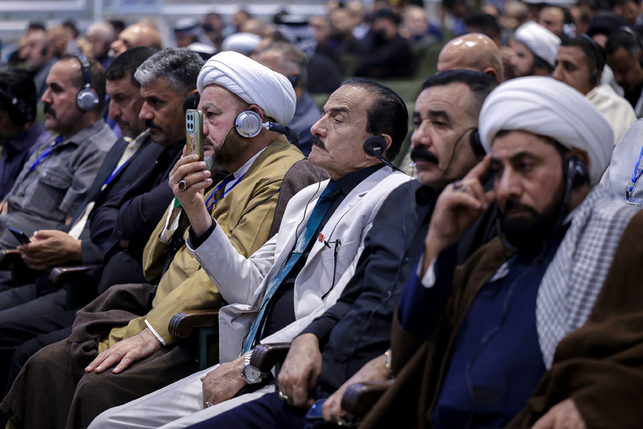 مراسم تکریم مواکب حسینی در حرم مطهر رضوی