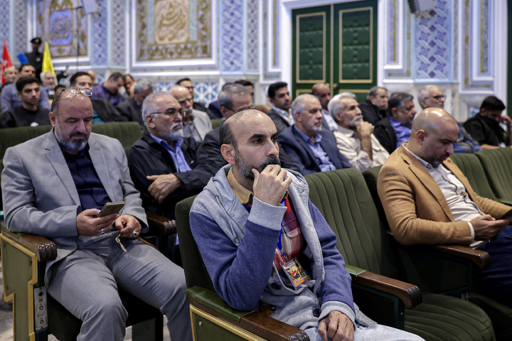مراسم تکریم مواکب حسینی در حرم مطهر رضوی