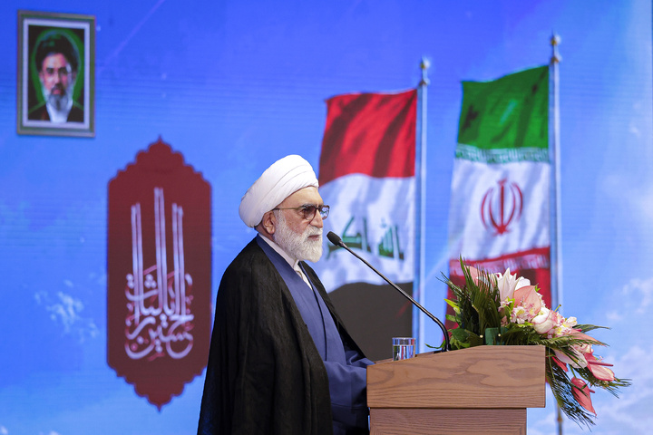 مراسم تکریم مواکب حسینی در حرم مطهر رضوی