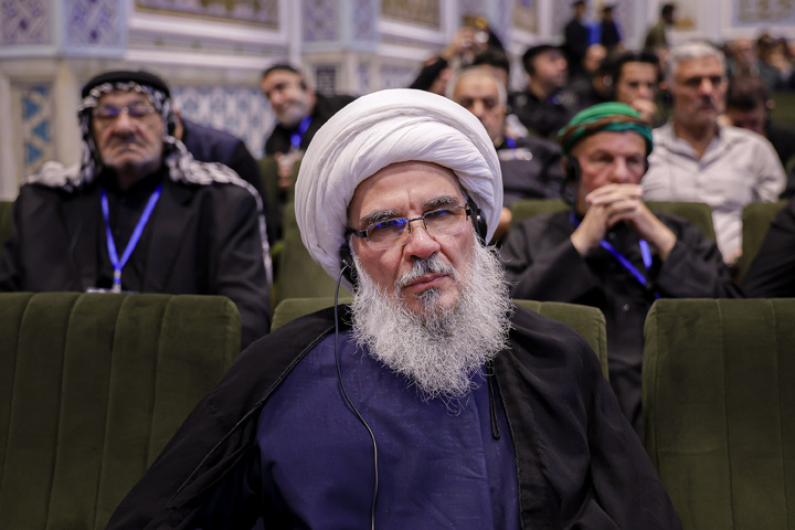 مراسم تکریم مواکب حسینی در حرم مطهر رضوی