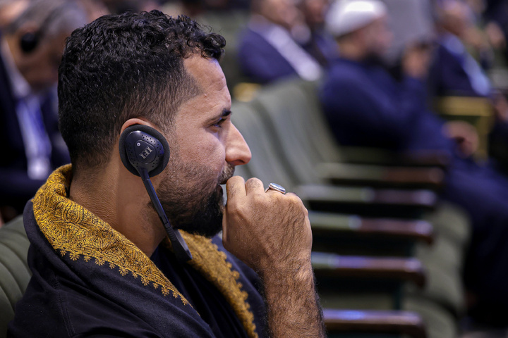 مراسم تکریم مواکب حسینی در حرم مطهر رضوی