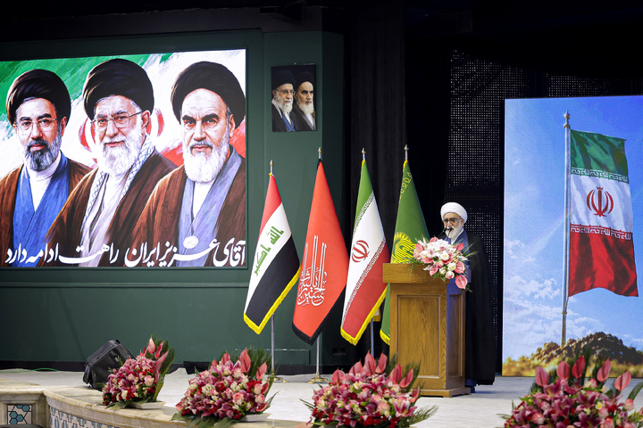 مراسم تکریم مواکب حسینی در حرم مطهر رضوی