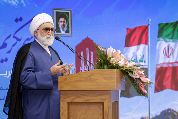 مراسم تکریم مواکب حسینی در حرم مطهر رضوی