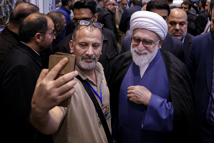 مراسم تکریم مواکب حسینی در حرم مطهر رضوی