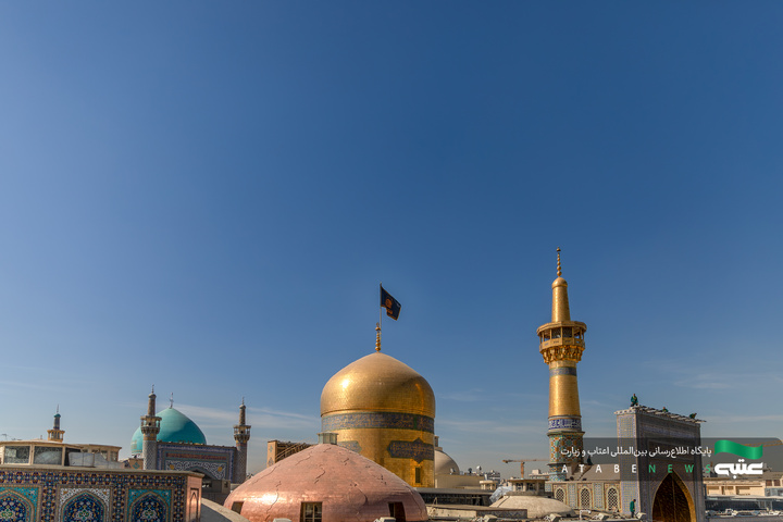 سیاه‌پوشی صحن و سرای حرم مطهر رضوی در سالروز شهادت حضرت زهرا(س)