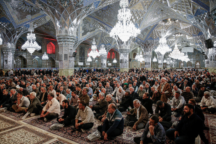 عزاداری شهادت حضرت زهرا سلام‌الله علیها در رواق امام خمینی (ره)