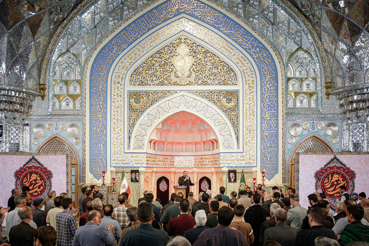 عزاداری شهادت حضرت زهرا سلام‌الله علیها در رواق امام خمینی (ره)