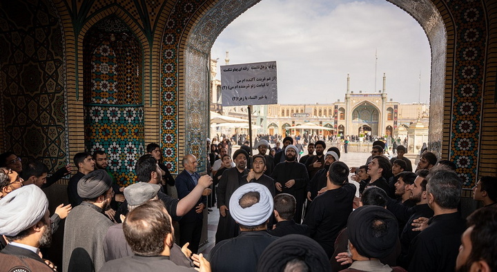 میزبانی حرم فاطمی از هیئات عزاداری شهادت حضرت زهرا(س)