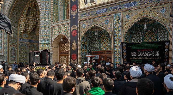 میزبانی حرم فاطمی از هیئات عزاداری شهادت حضرت زهرا(س)