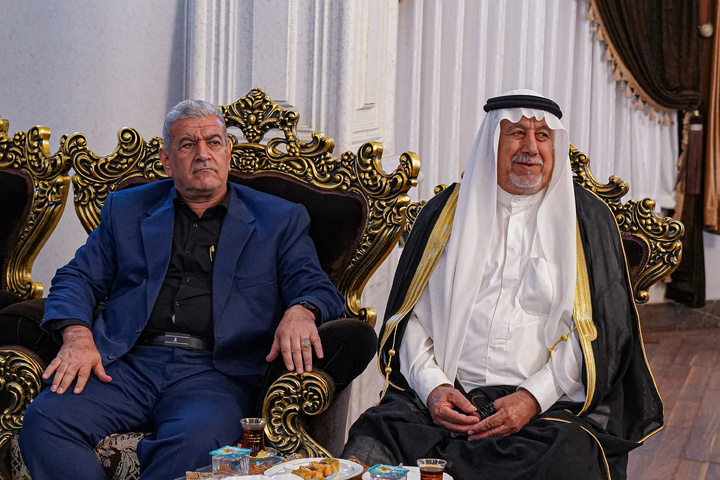 استقبال از شیوخ عشایر خوزستان در فرودگاه شهید هاشمی‌نژاد مشهد
