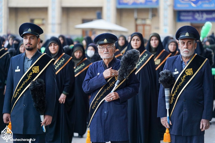شاهچراغ_گزارش تصویری گلباران قبور شهدا