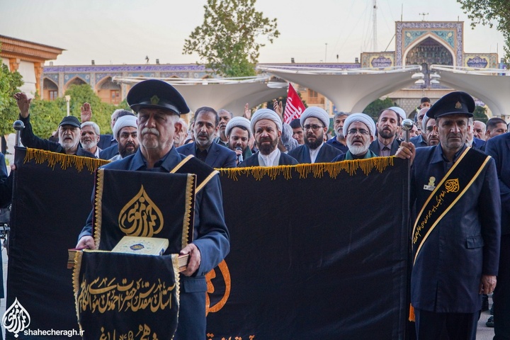 شاهچراغ_گزارش تصویری گلباران قبور شهدا