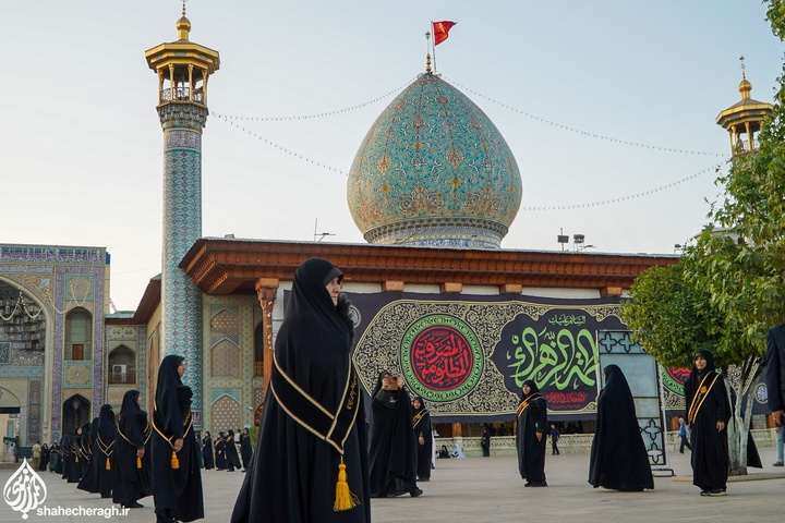 شاهچراغ_گزارش تصویری گلباران قبور شهدا