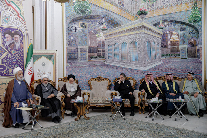 استقبال از شیوخ عشایر عراق در فرودگاه شهید هاشمی‌نژاد مشهد-۲