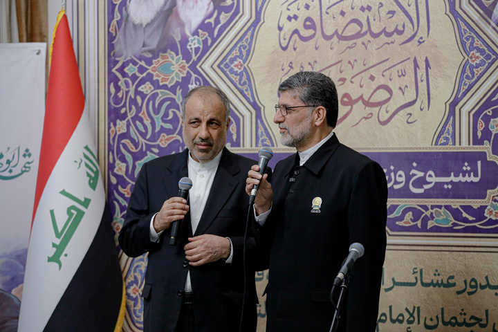 استقبال از شیوخ عشایر عراق در فرودگاه شهید هاشمی‌نژاد مشهد-۲