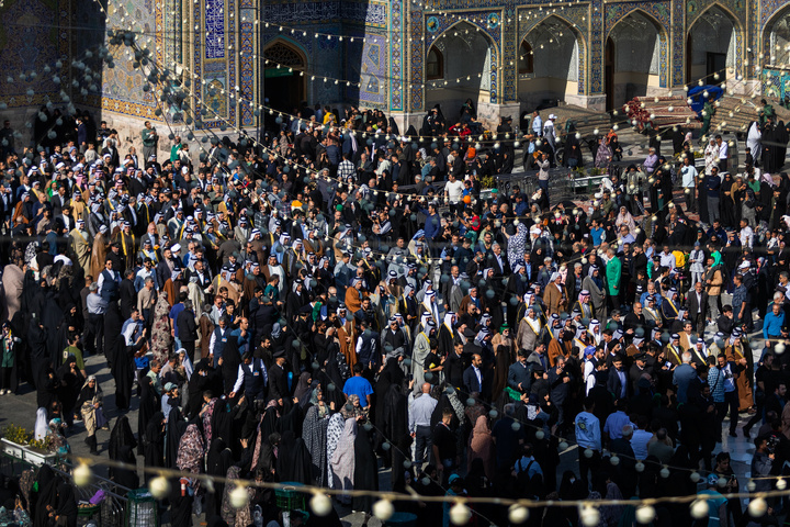 تشرف شیوخ عشایر عراق به حرم مطهر رضوی