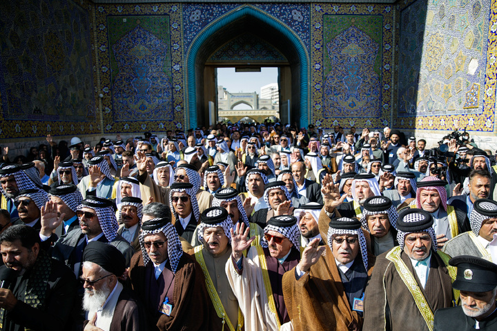 تشرف شیوخ عشایر عراق به حرم مطهر رضوی