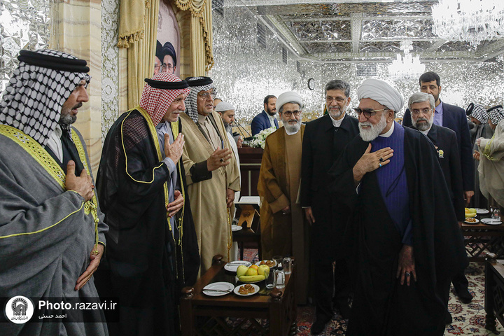 دیدار شیوخ و سران غیور عشایر عراق و خوزستان با تولیت آستان قدس رضوی