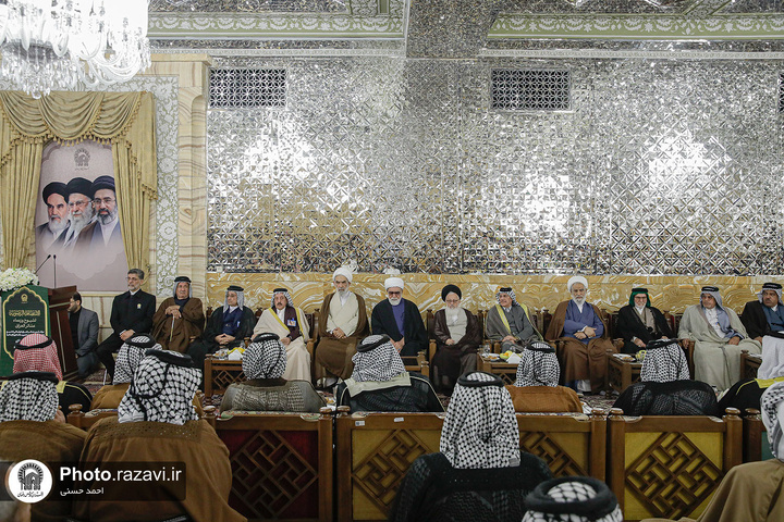 دیدار شیوخ و سران غیور عشایر عراق و خوزستان با تولیت آستان قدس رضوی