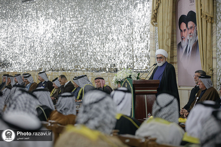 دیدار شیوخ و سران غیور عشایر عراق و خوزستان با تولیت آستان قدس رضوی