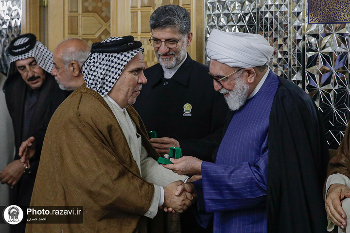 دیدار شیوخ و سران غیور عشایر عراق و خوزستان با تولیت آستان قدس رضوی