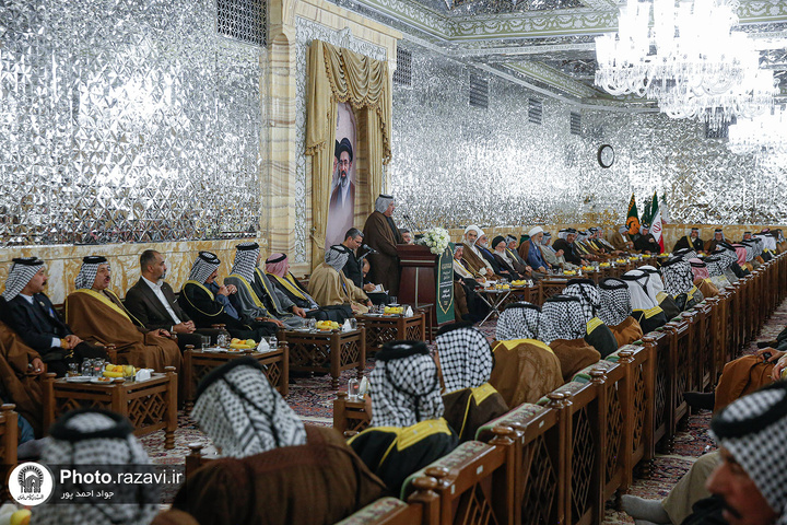 دیدار شیوخ و سران غیور عشایر عراق و خوزستان با تولیت آستان قدس رضوی