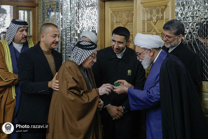 دیدار شیوخ و سران غیور عشایر عراق و خوزستان با تولیت آستان قدس رضوی